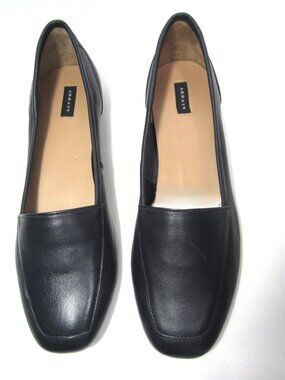 Array Womens Size 8 8M Dark Navy Blue Leather Flats Low Heel Cushioned